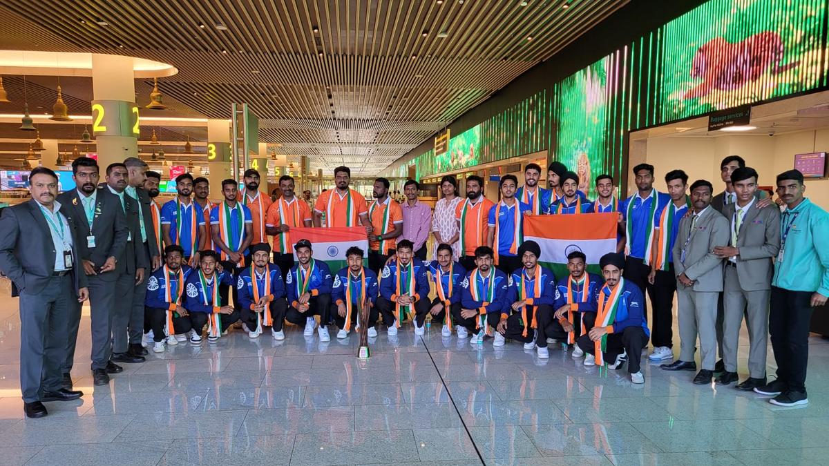 India returns to Bengaluru after Junior Asia Cup triumph, eyes World Cup at home