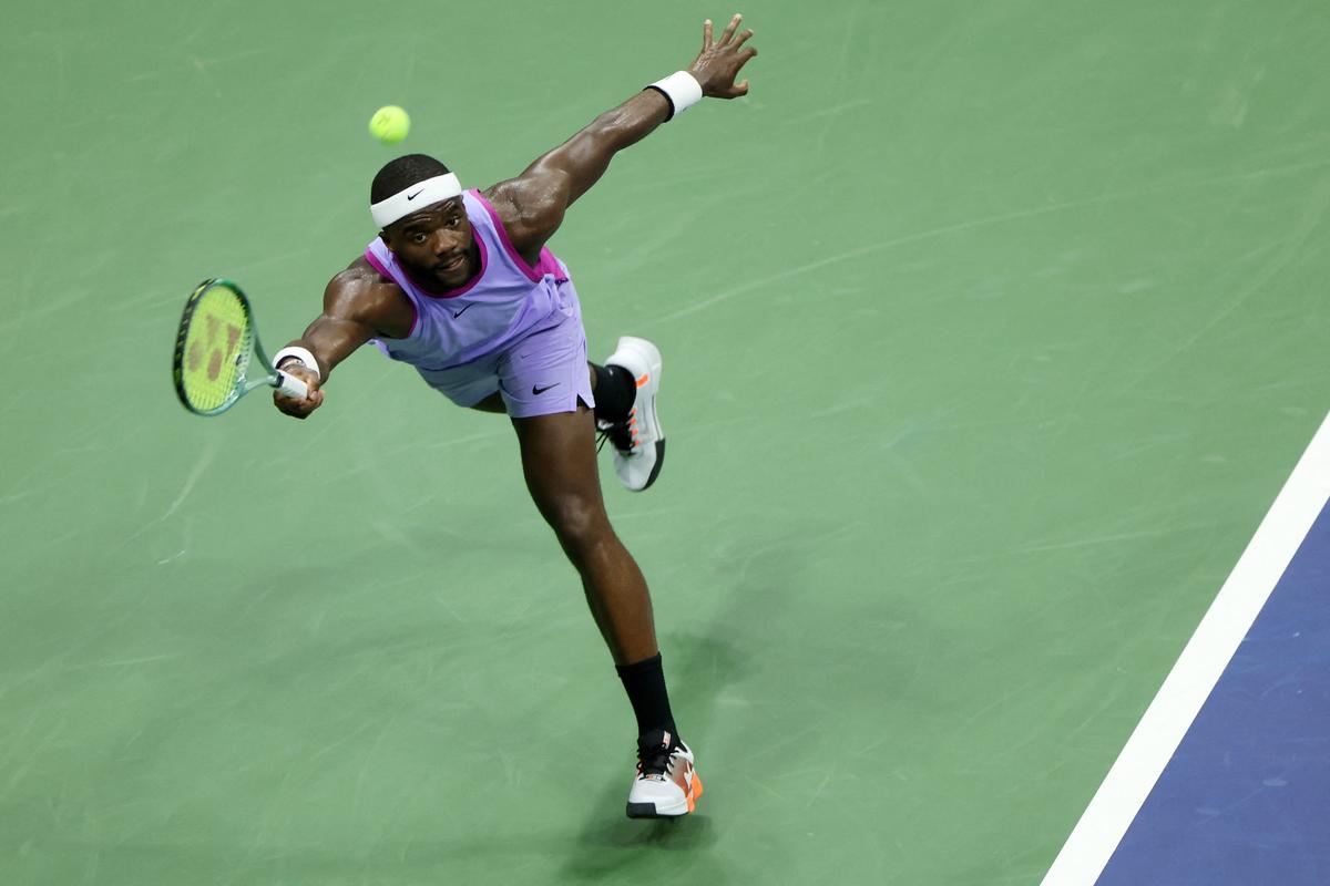 Battle of the homeboys: USA’s Frances Tiafoe was trying to become the first Black American to reach the US Open final since Ashe in 1972 but was stopped in his tracks by Fritz in the semifinal.