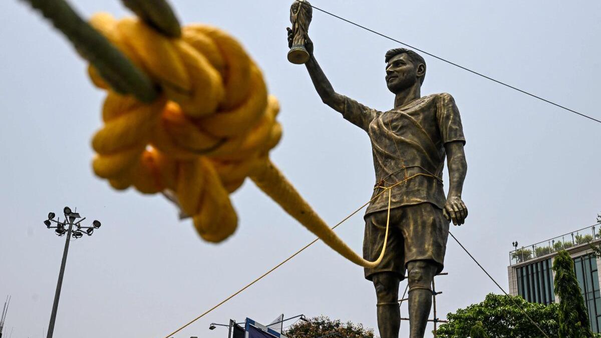 La statue géante de Messi à Calcutta sera retirée pour des raisons de sécurité