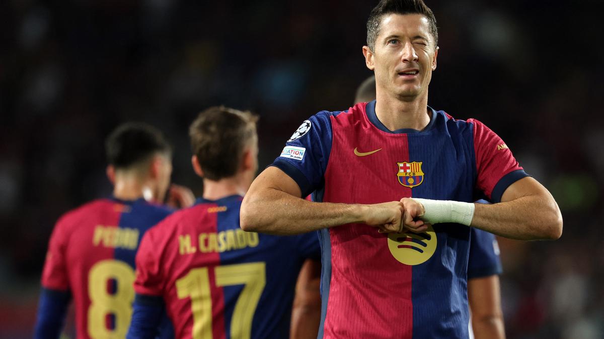 UEFA Champions League: Lewandowski double leads Barcelona to 5-0 win over Young Boys