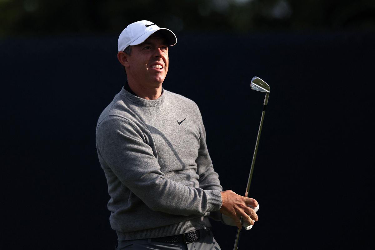 Northern Ireland’s Rory McIlroy follows his shot from the 14th tee during the second round of the PGA Championship.