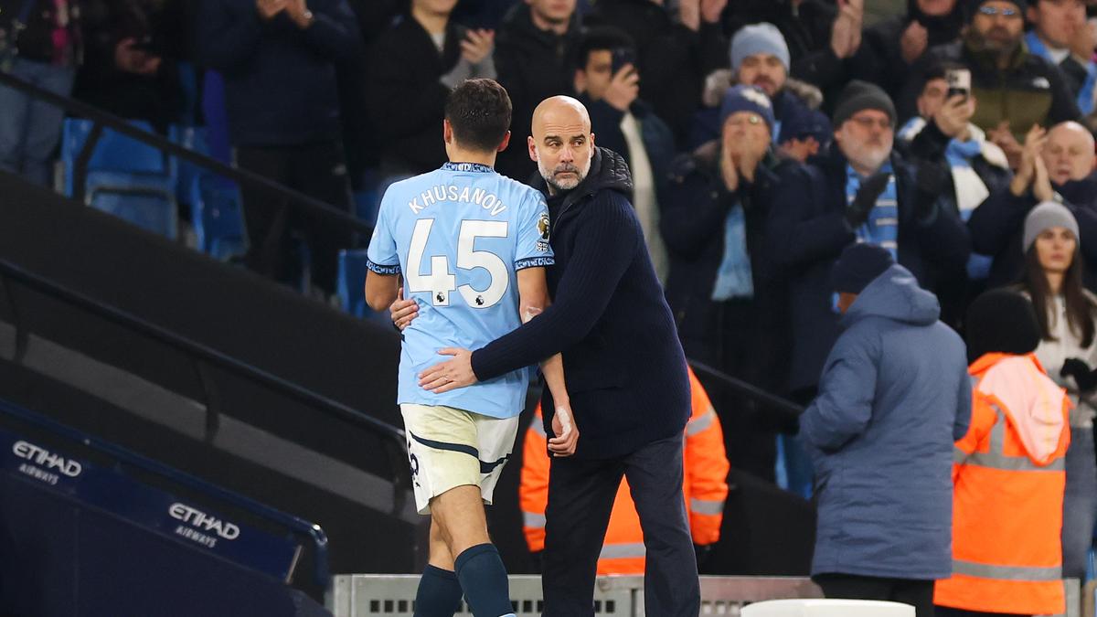 Premier League 2024-25: Manchester City manager Guardiola backs defender Khusanov despite error on debut