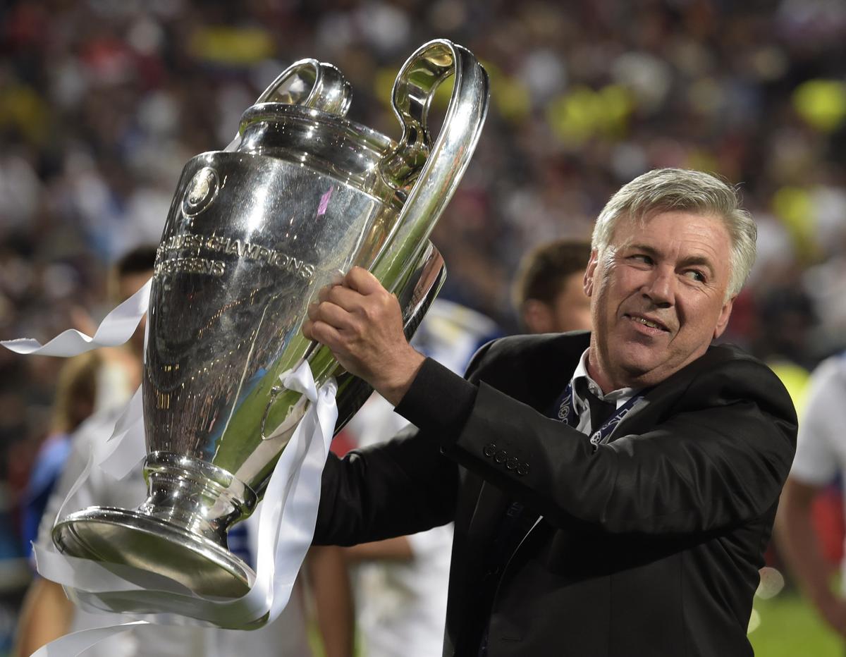 Ancelotti won the Champions League with Real Madrid in 2014.