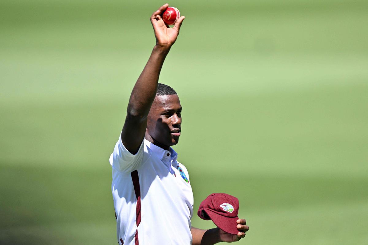 West Indies’ Shamar Joseph. 