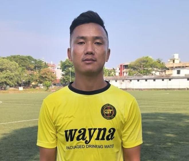 Golden Threads FC’s Bibake Thapa.