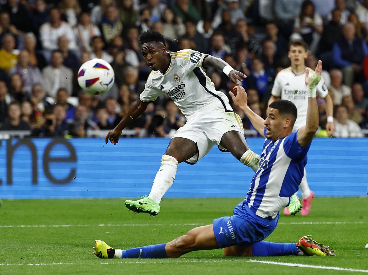 Vinicius Junior in action for Real Madrid. 