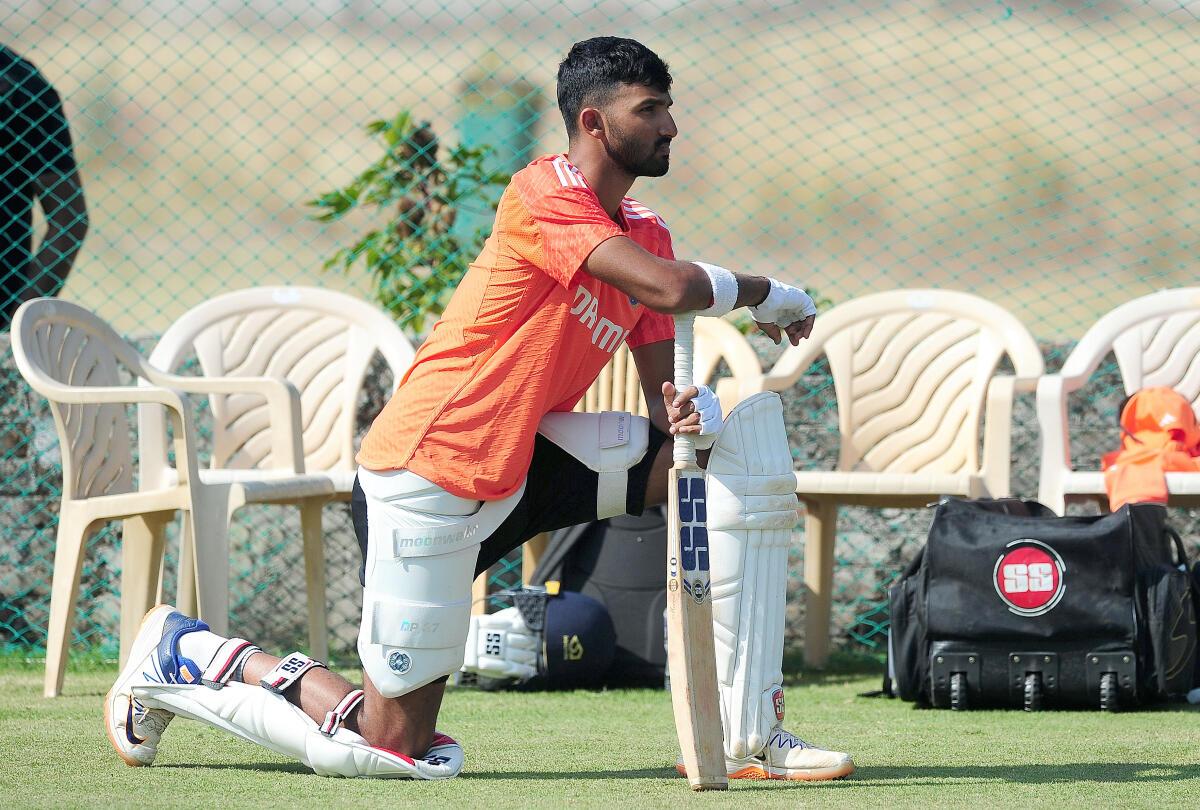 FILE PHOTO: Devdutt Padikkal made his Test debut against England earlier this year. 