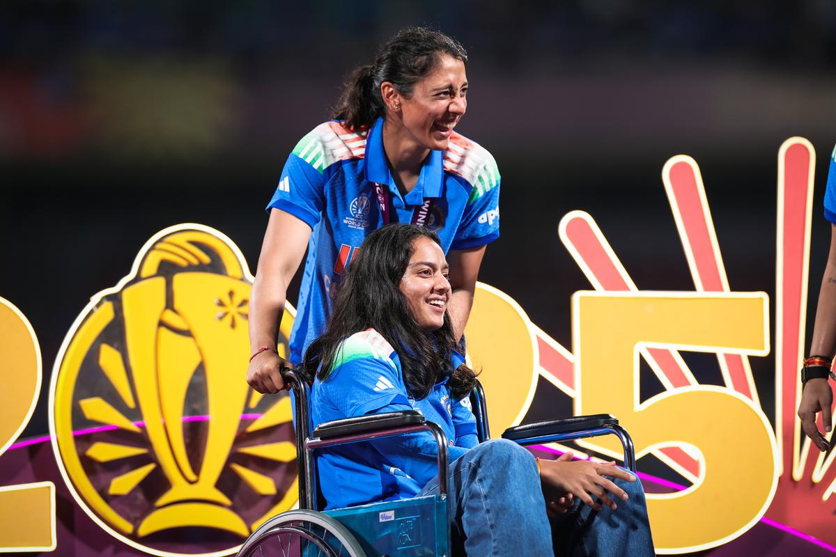 Pratika Rawal sustained a fracture to her ankle but that didn’t stop her from being around the dugout until the very end.