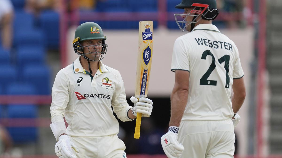 WI vs AUS, 2nd Test: Carey, Webster salvage first day for Australia as top-order woes continue
