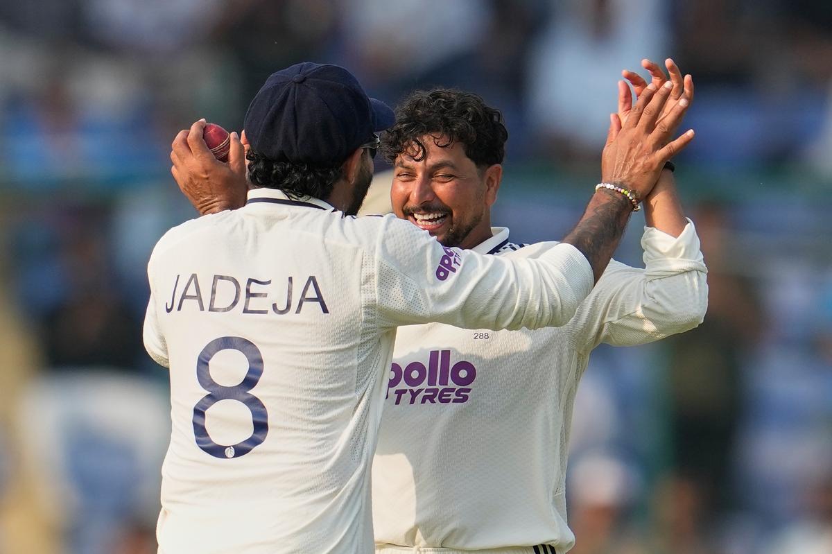 Kuldeep and Jadeja — who have taken all four wickets for India in this match so far — combined to dismiss of West Indies’ Alick Athanaze.