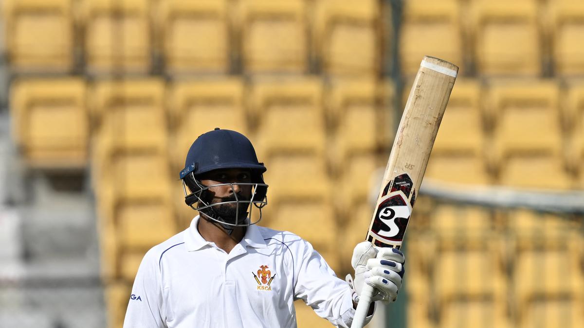 Ranji Trophy 2024-25: Karnataka’s Smaran scores maiden double century in First-Class cricket against Punjab