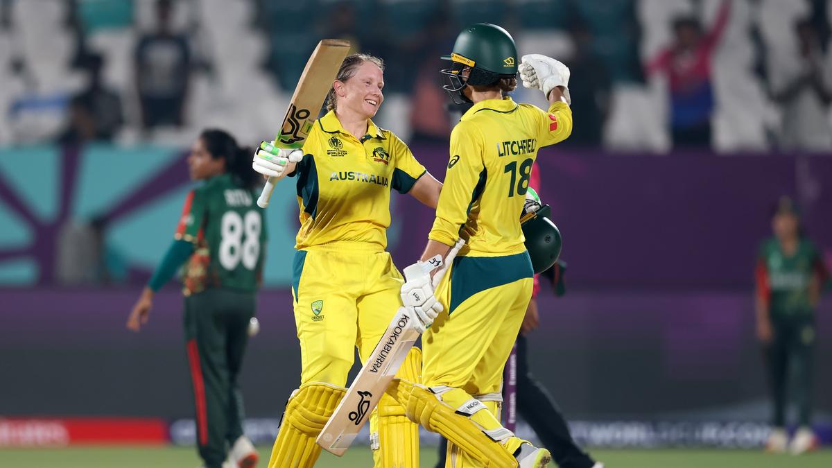 Women’s ODI World Cup 2025: Australia seals semifinal sport with 10-wicket demolition job against Bangladesh