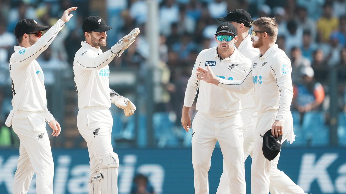 IND vs NZ: New Zealand defends second-lowest total in Tests in India