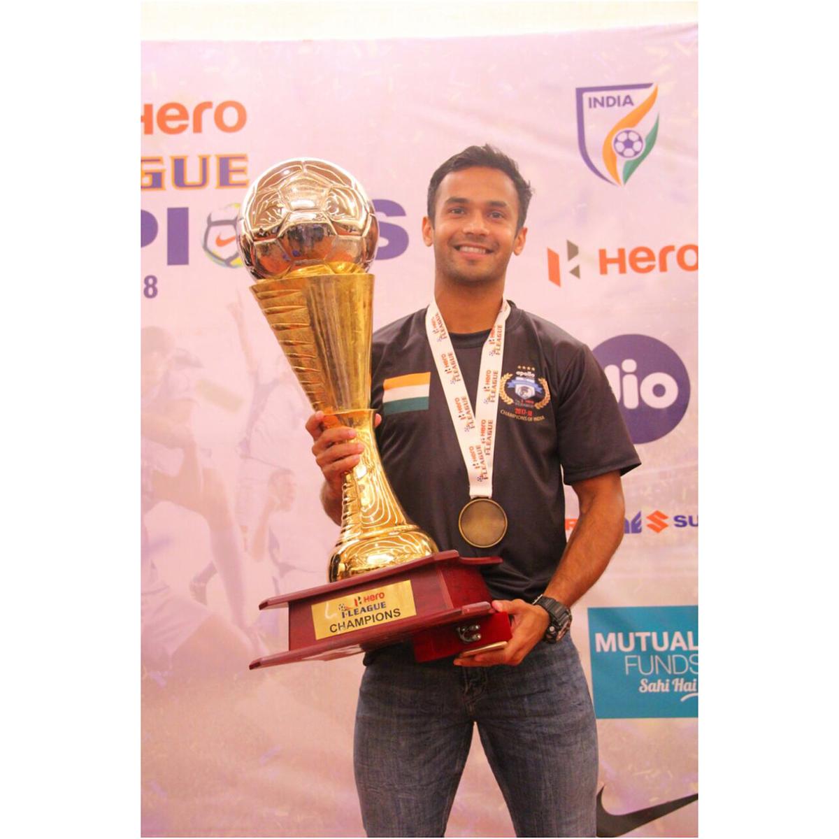 Ambekar bol kľúčovým členom víťazného tímu Minervy Pandžáb I-League v roku 2018.