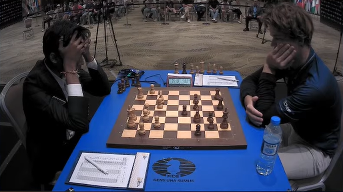 From knight to king: Pragg vs Carlsen first game of chess finals