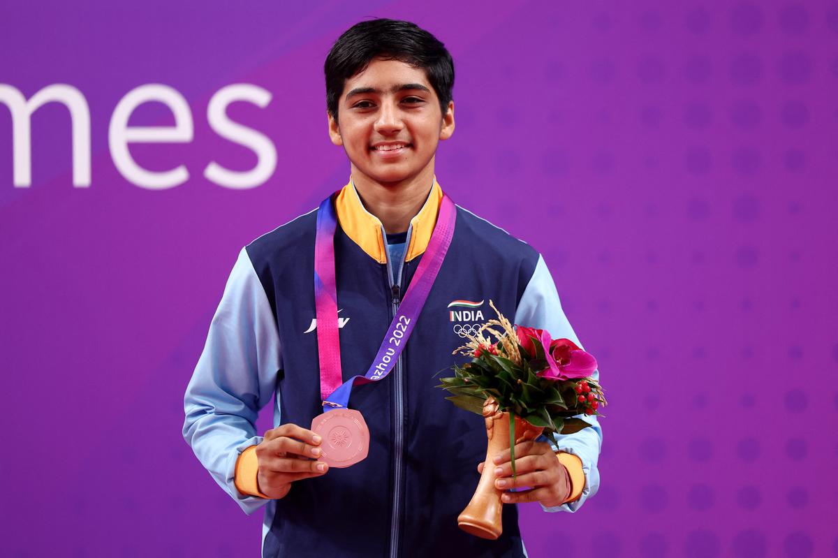 India’s Preeti won bronze medal in the women’s 54kg category at the Asian Games in Hangzhou.