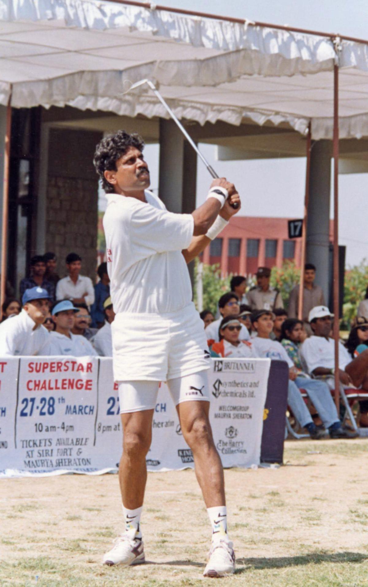 “I guess my cricketing muscles come into play whenever I strike the golf ball hard” - Kapil 