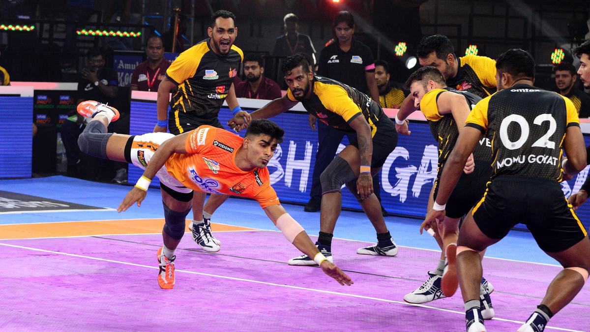 Puneri Paltan 38-25 Telugu Titans Highlights Pro Kabaddi 2022: Pune’s strengthens top spot in standings; Pankaj, Aslam shine