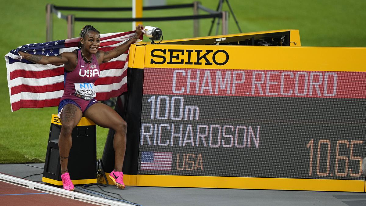 Sha’Carri Richardson becomes new women’s 100m world champion, beats Shelly-Ann Fraser-Pryce in Budapest