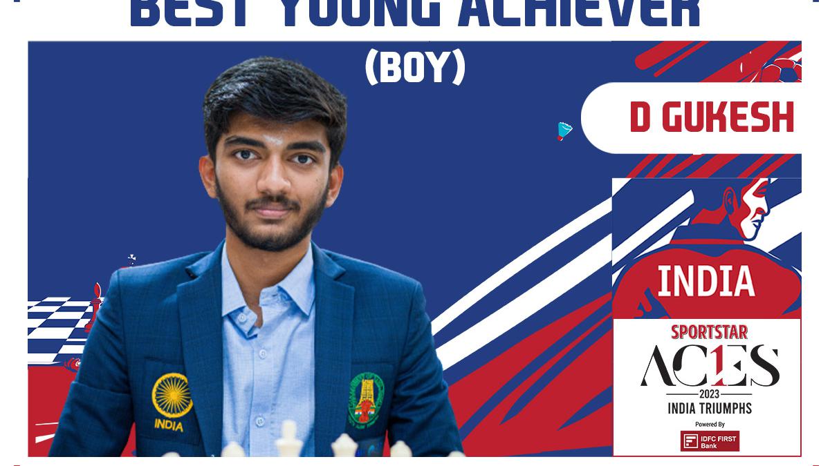 D. Gukesh wins Best Young Achiever (Boy) at Sportstar Aces Awards 2023 ...