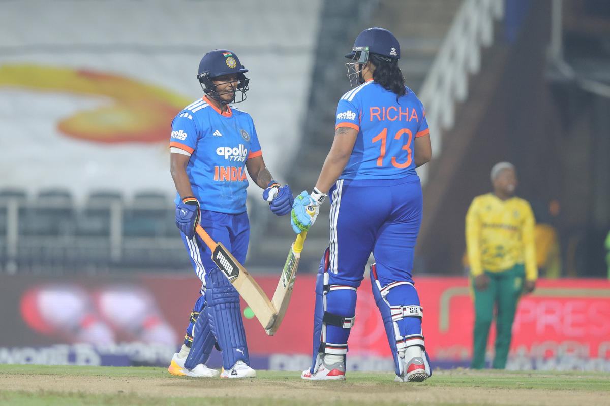 Deepti (36 not out, 26 balls) and Richa Ghosh (34 not out, 18 balls) added 65 runs for the sixth wicket to give India a competitive total to fight with.