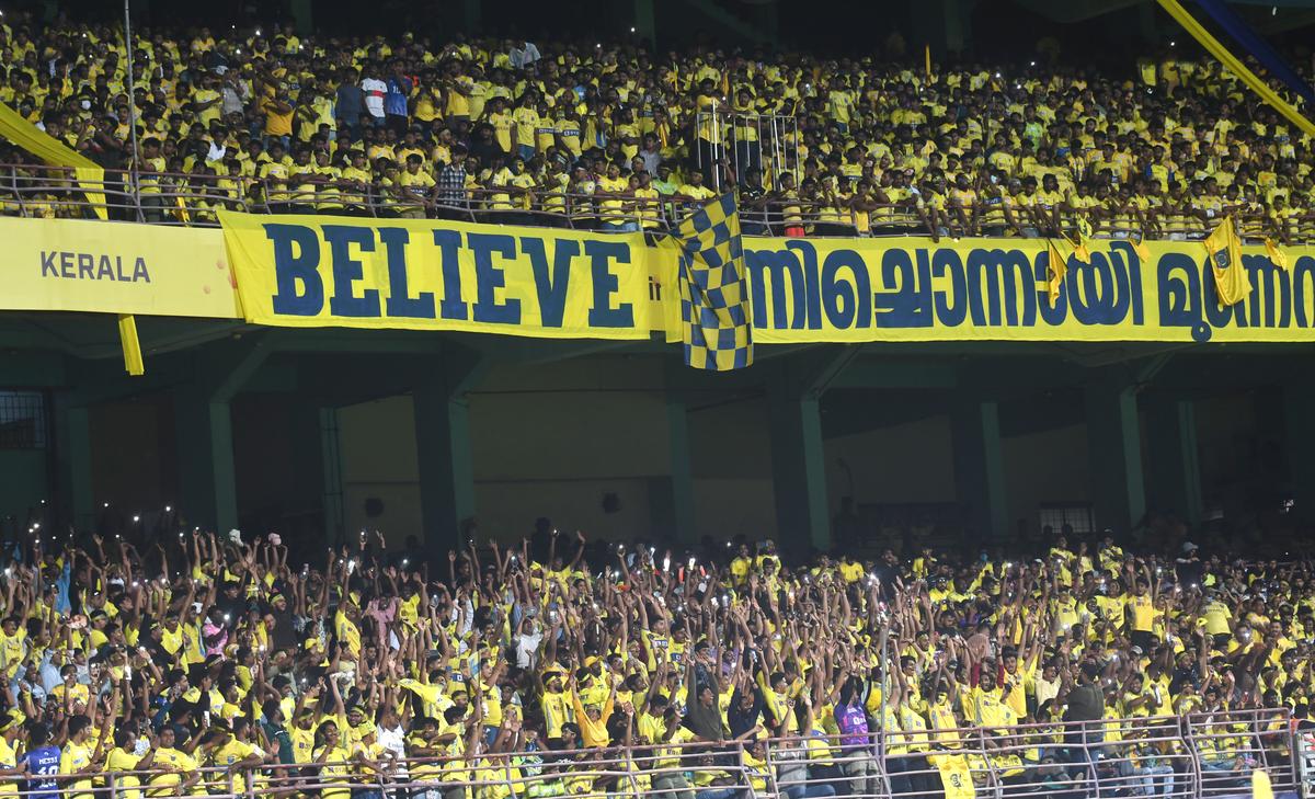 Football fans fill up the JLN Stadium in Kochi -- a sight that has been consistent for Kerala Blasters in the Indian Super League.