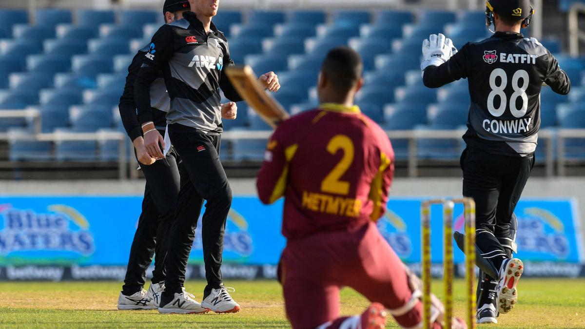 New Zealand beats West Indies by 13 runs in 1st T20 game; Williamson, Santner, Neesham stars