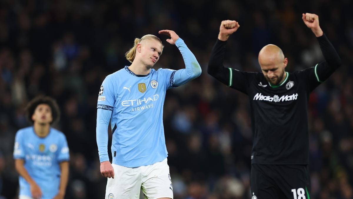 UCL 202425 Man City stunned again as Feyenoord fights back to draw 3