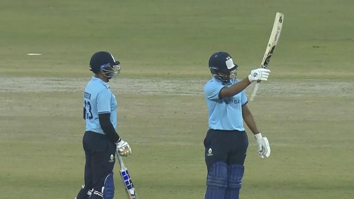 SMAT 2025-26: Mumbai’s Mhatre scores unbeaten 104 vs Andhra, second consecutive T20 century
