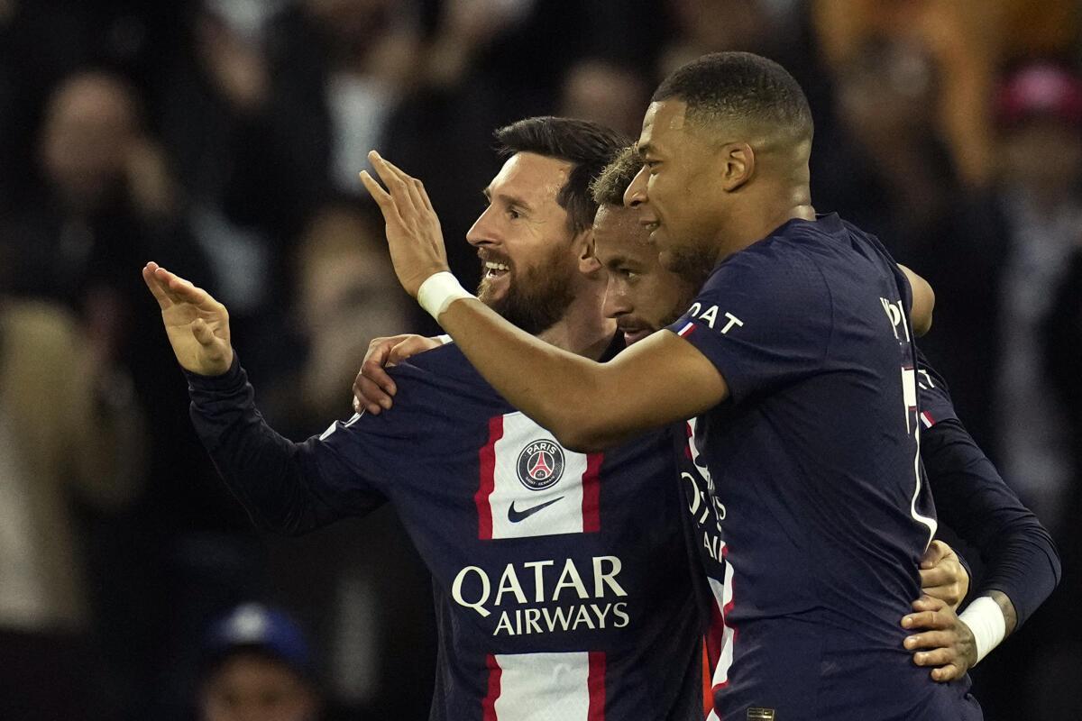 Lionel Messi and Neymar feature in Paris Saint-Germain 2023/24 kit