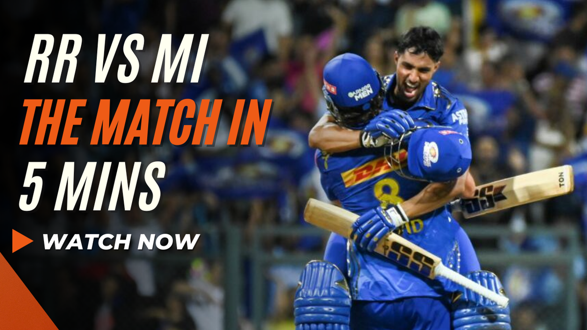 WATCH: RR vs MI match highlights and analysis - Sportstar