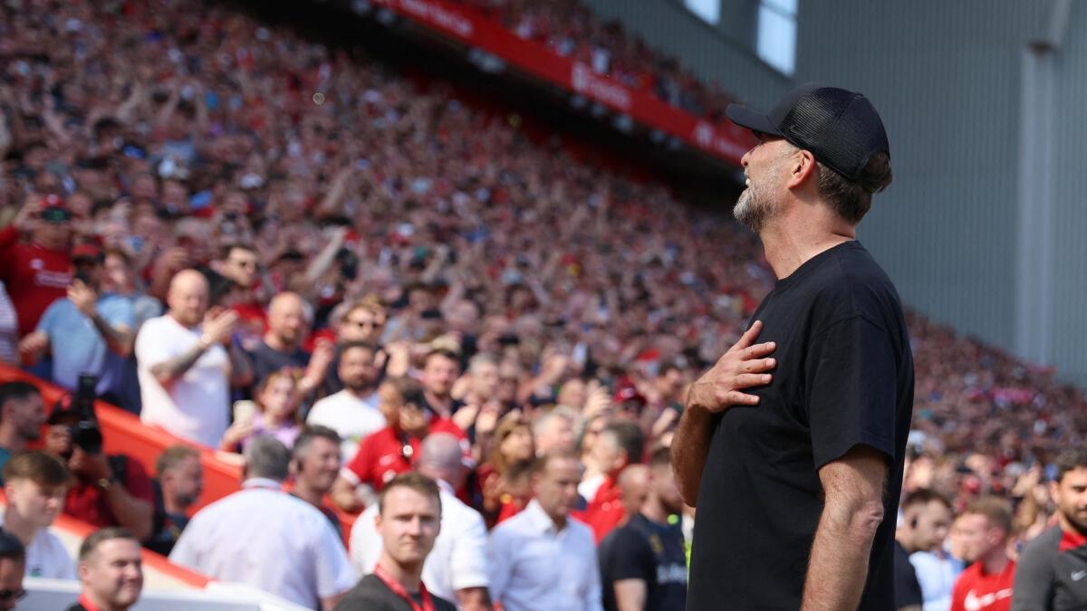 Danke Jurgen: Klopp receives emotional farewell at Anfield