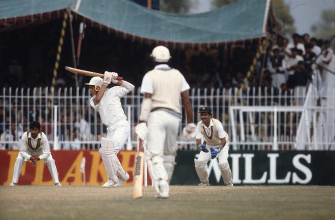 Sachin Tendulkar scored his maiden Test 50 in the second Test match between India and Pakistan in Faisalabad in November 1989. 