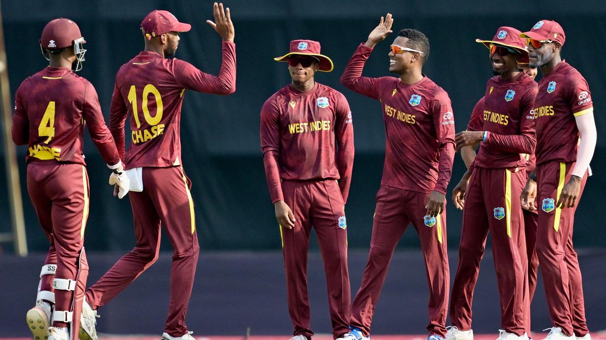 Spinners bowl 92 overs as West Indies beats Bangladesh in Super Over to level series
