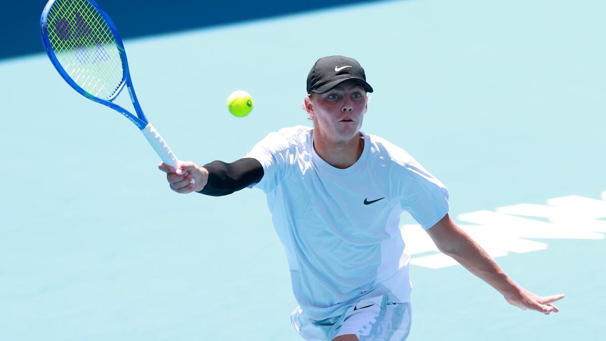 Hewitt’s son Cruz out of Australian Open qualifying at first hurdle