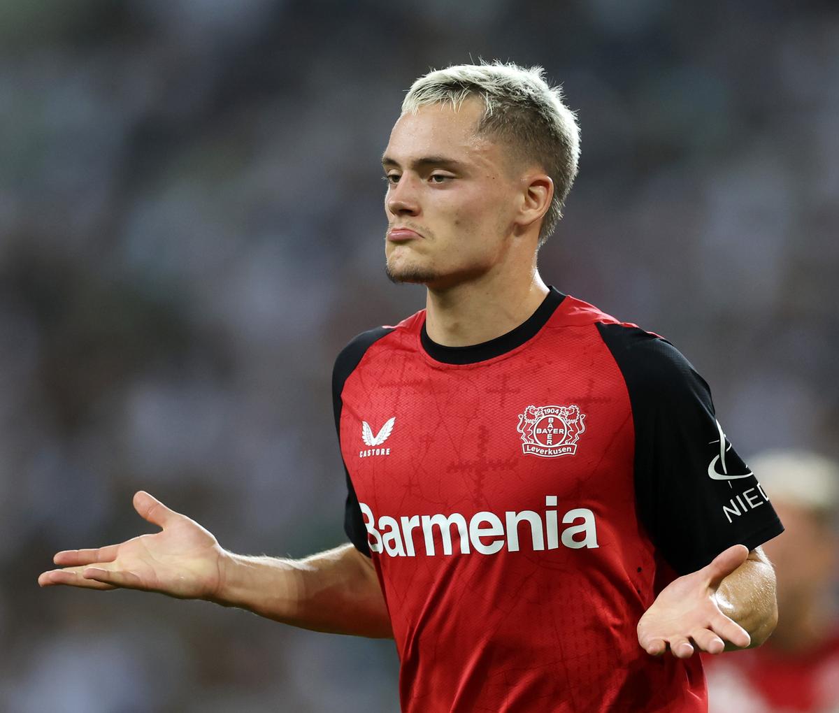 Mixed bag: Bayer Leverkusen’s Floran Wirtz had a dramatic stoppage-time against Borussia Mönchengladbach, missing a penalty but redeeming himself with the winner two minutes later. 