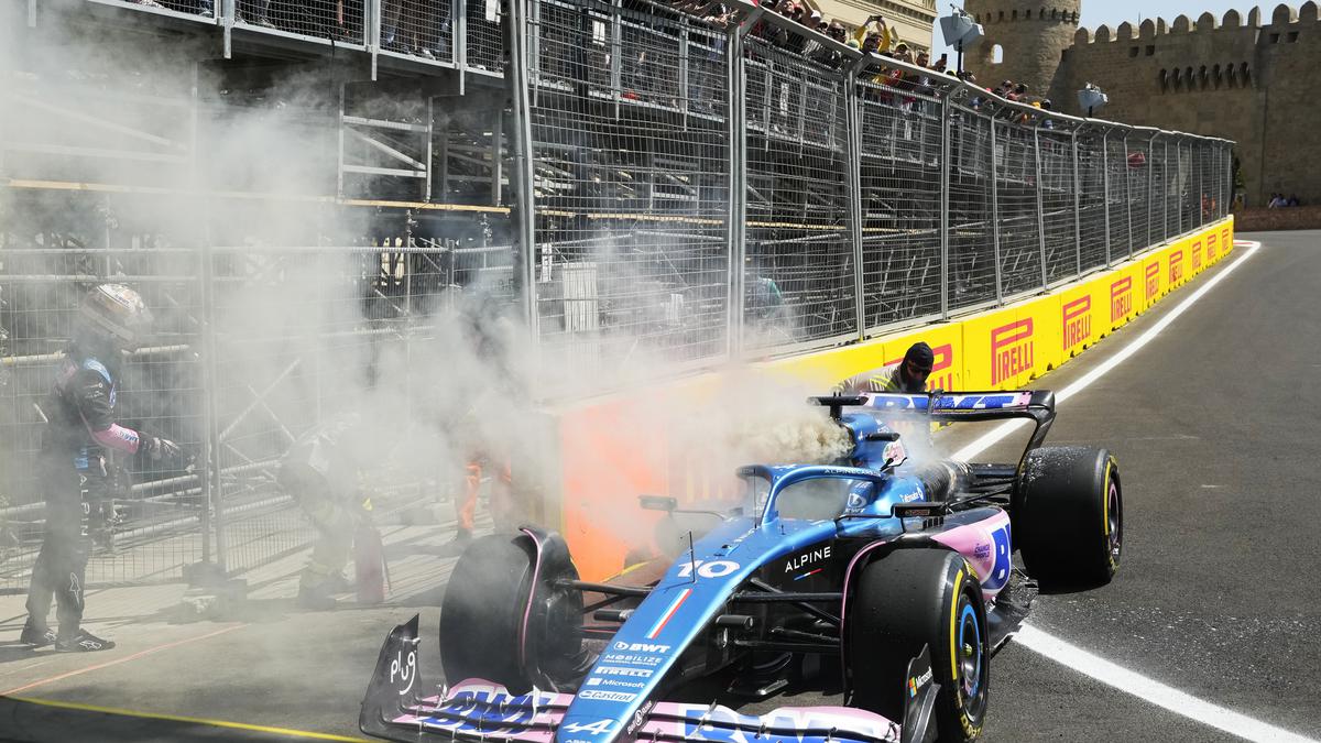 Gasly fire eats into scarce practice time for Azerbaijan GP