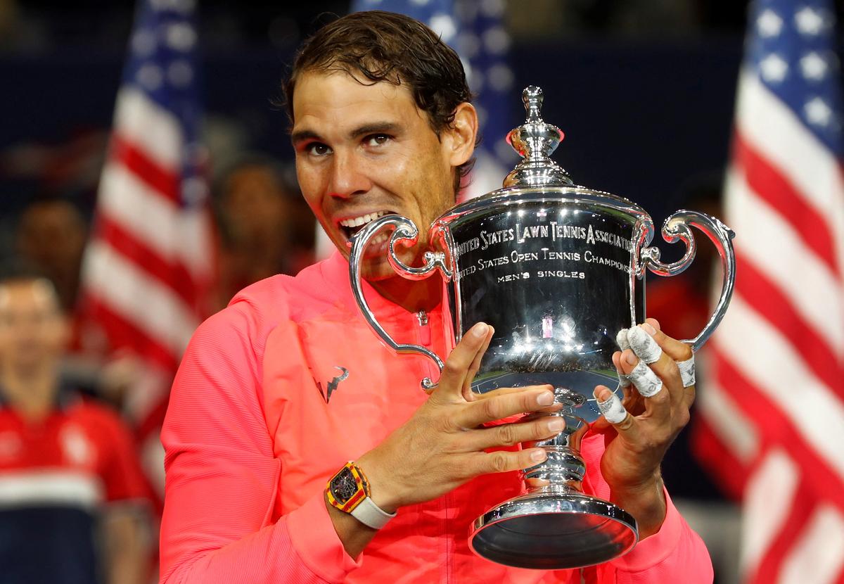 Nadal won his 16th Grand Slam title at the US Open in 2017.