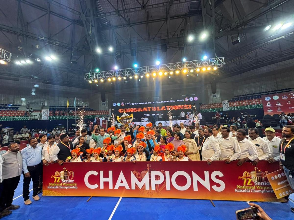 Haryana beat defending champion Indian Railways 39-37 to clinch the top prize at the 72nd Women’s Senior National Kabaddi Championship.
