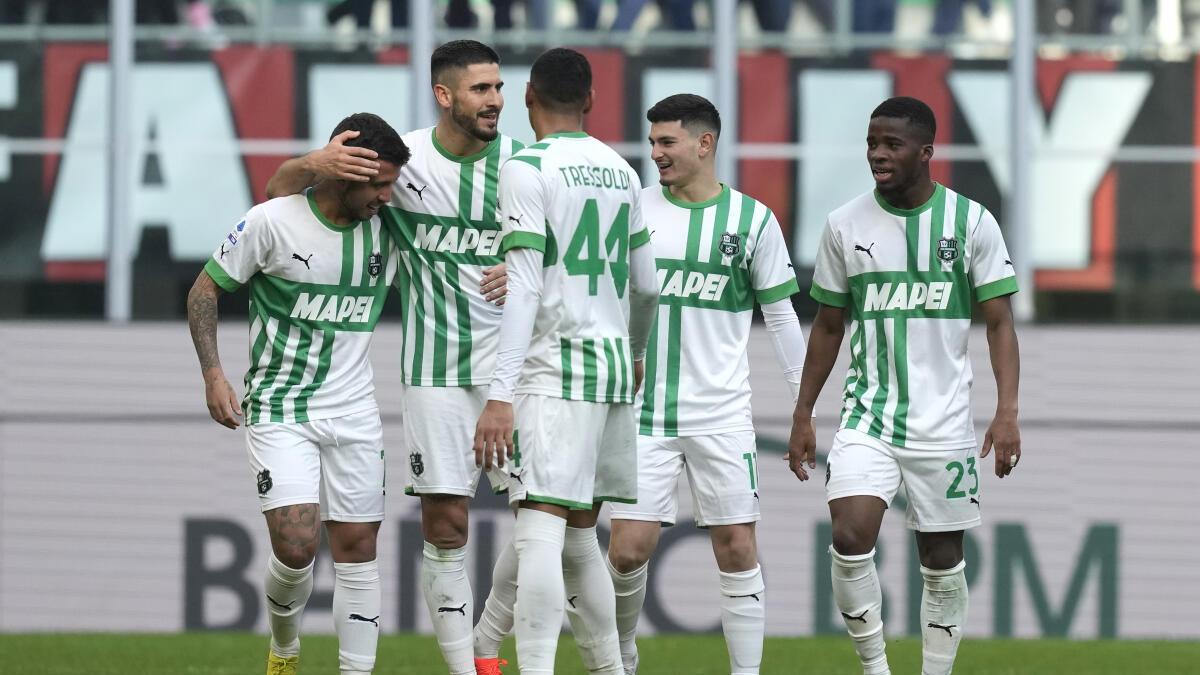 Serie A: Milan mauled by Sassuolo at San Siro