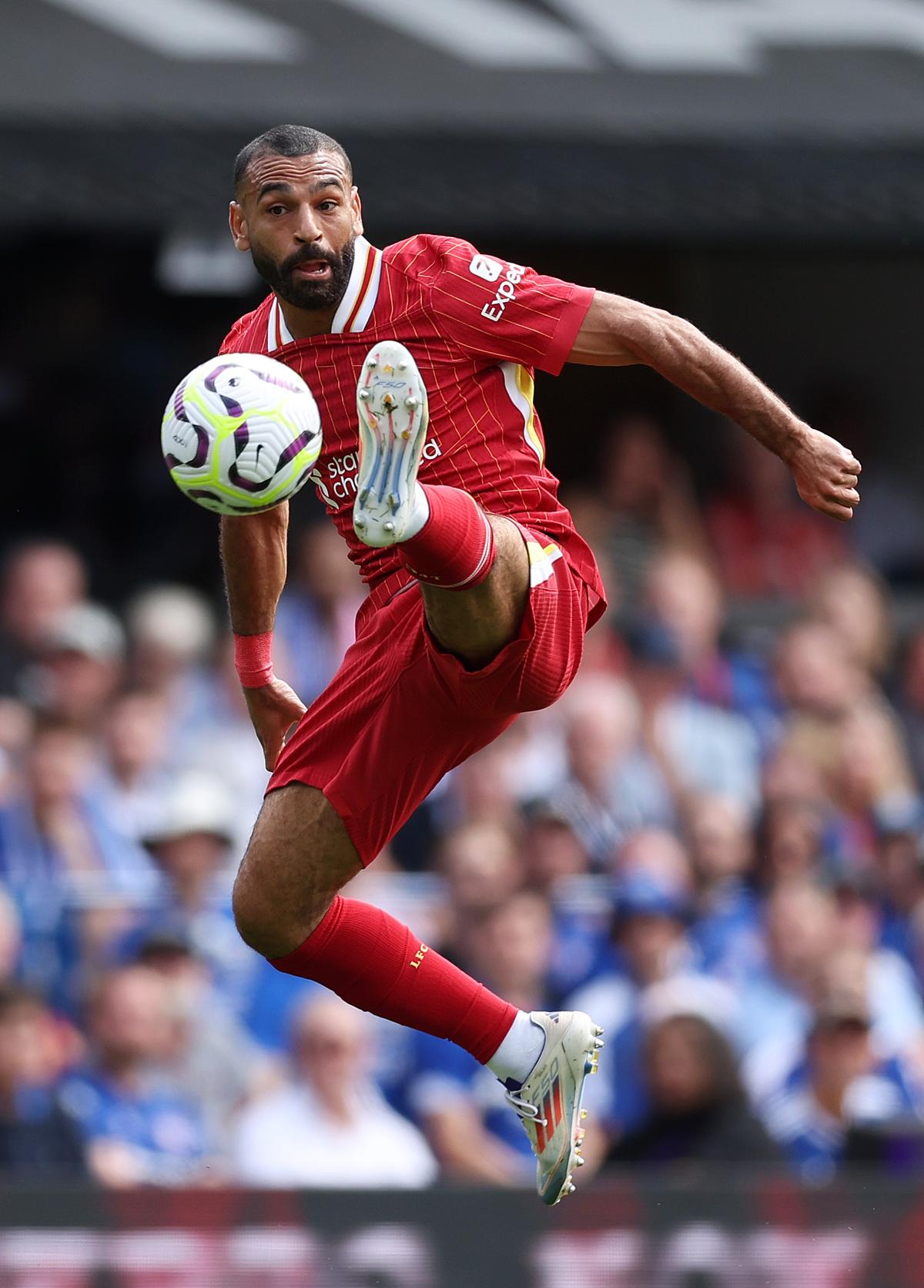 A new-look Mohamed Salah.