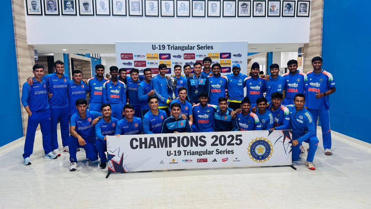 U-19 Tri-Series Final: India, Afghanistan share trophy after match abandoned due to rain