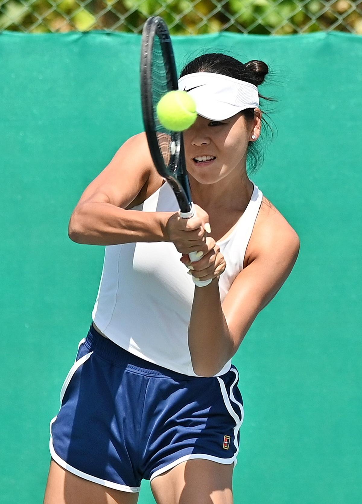 Jiho Shin of Korea outplayed Sahira Singh in the ITF women’s tennis tournament in Gurugram on Thursday.