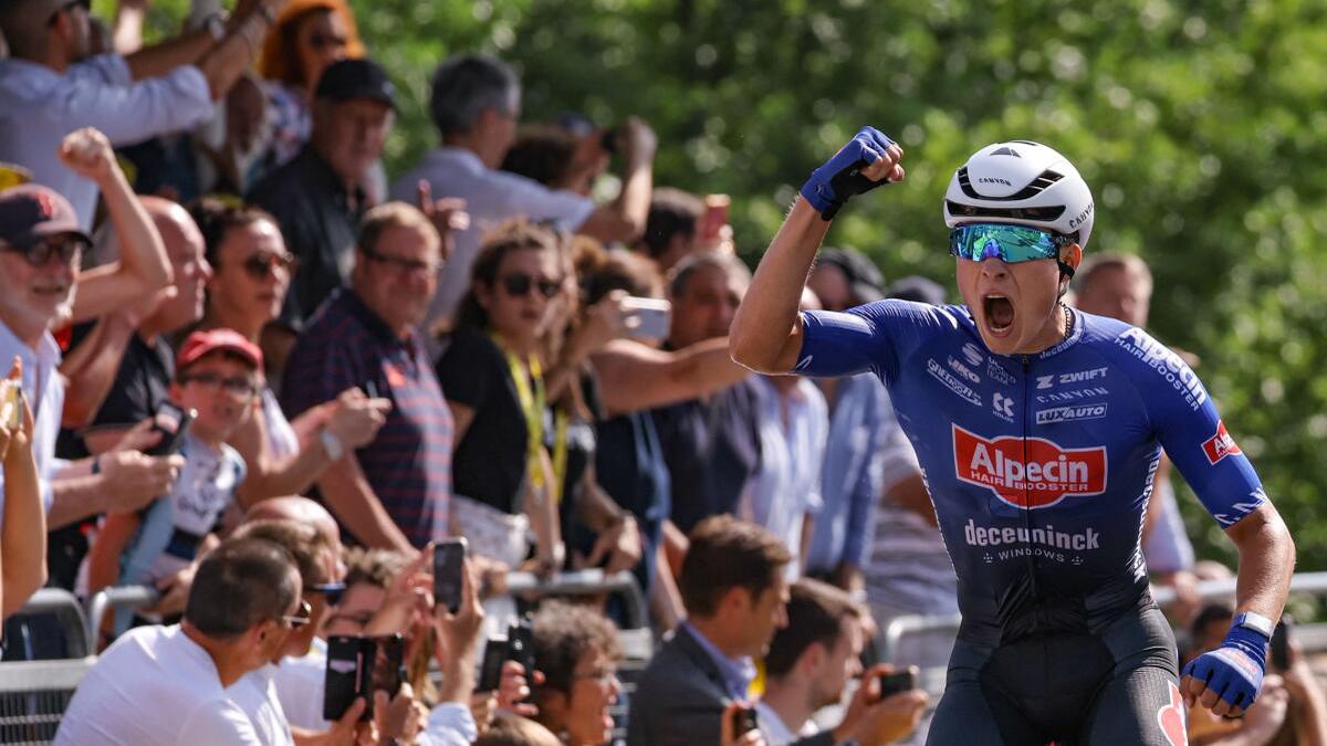 Belgian Philipsen sprints to Tour de France third stage win