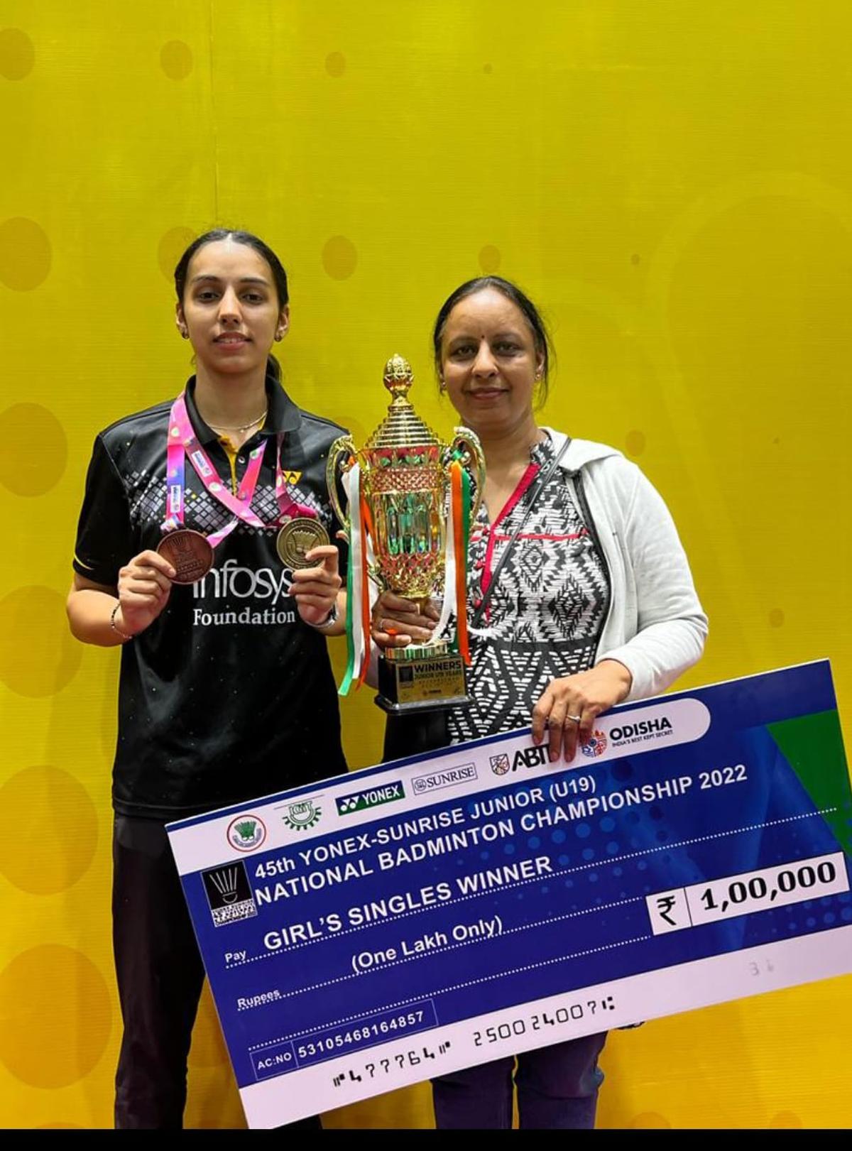 Devika with her mother Sunil Maan. 