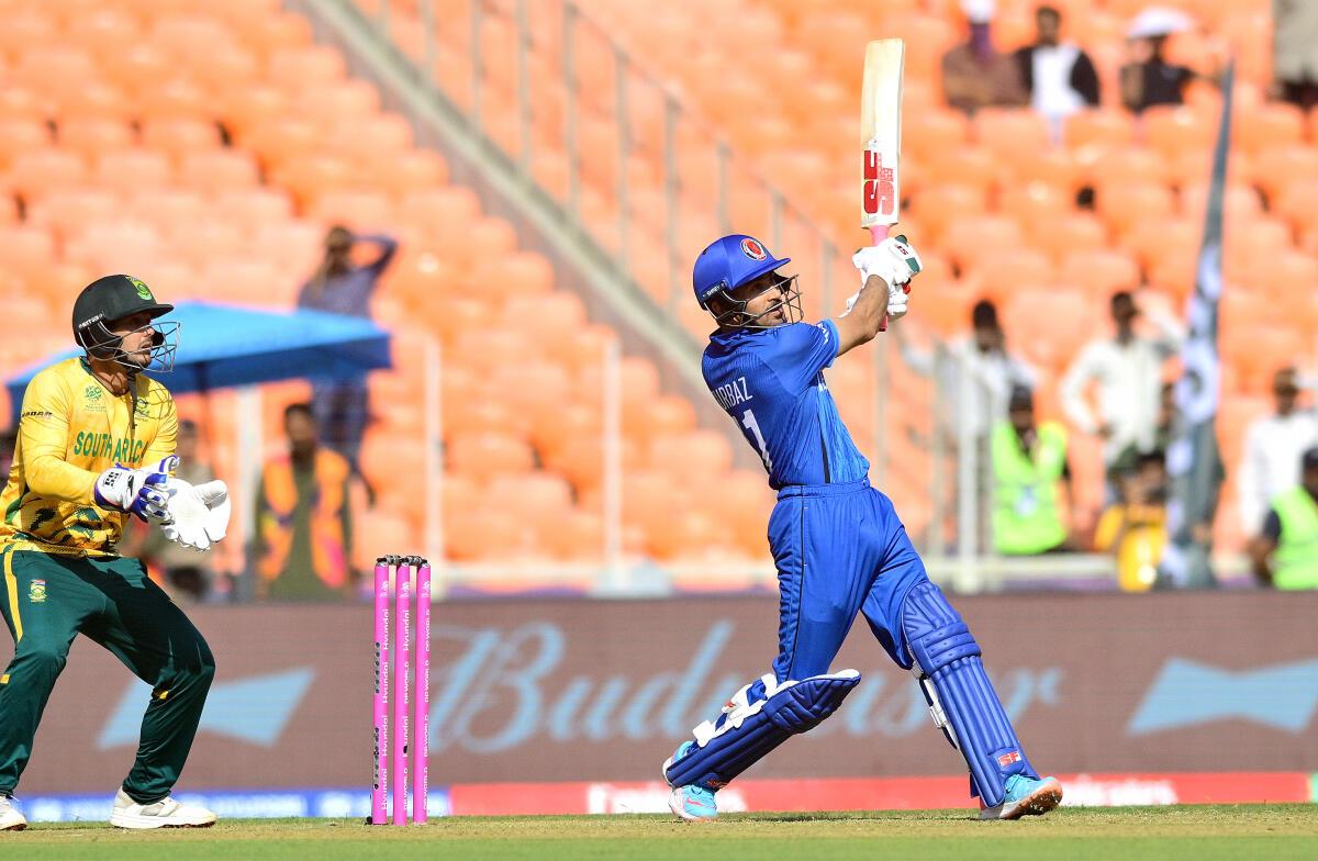 Rahmanullah Gurbaz blasted 84 off 42 balls after being set a target of 187 and then blazed away to 18 off four balls in the second Super Over.