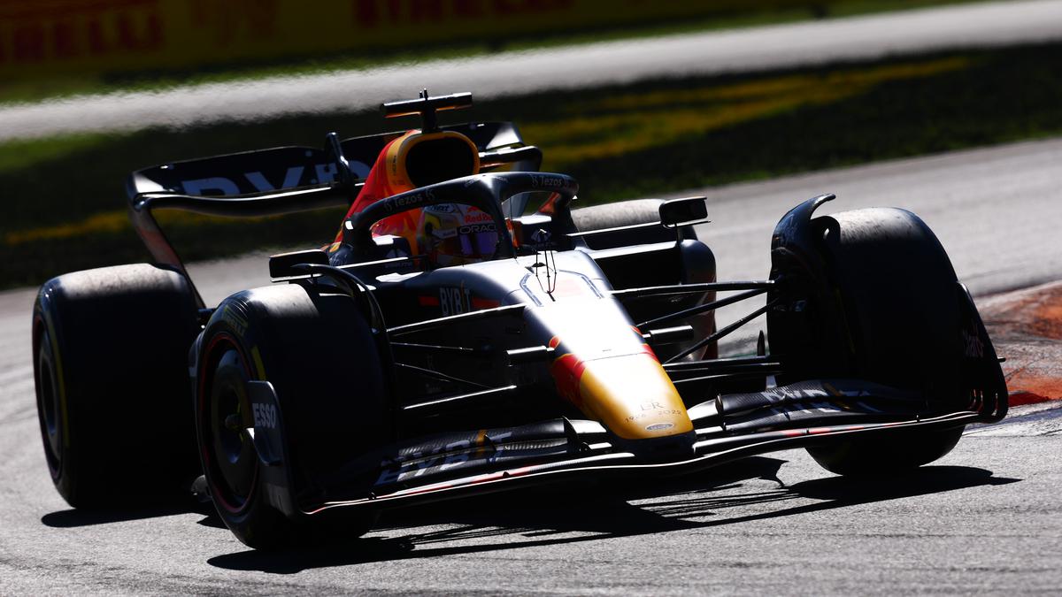 the Monza trophy during the previews ahead of the F1 Grand Prix of News  Photo - Getty Images