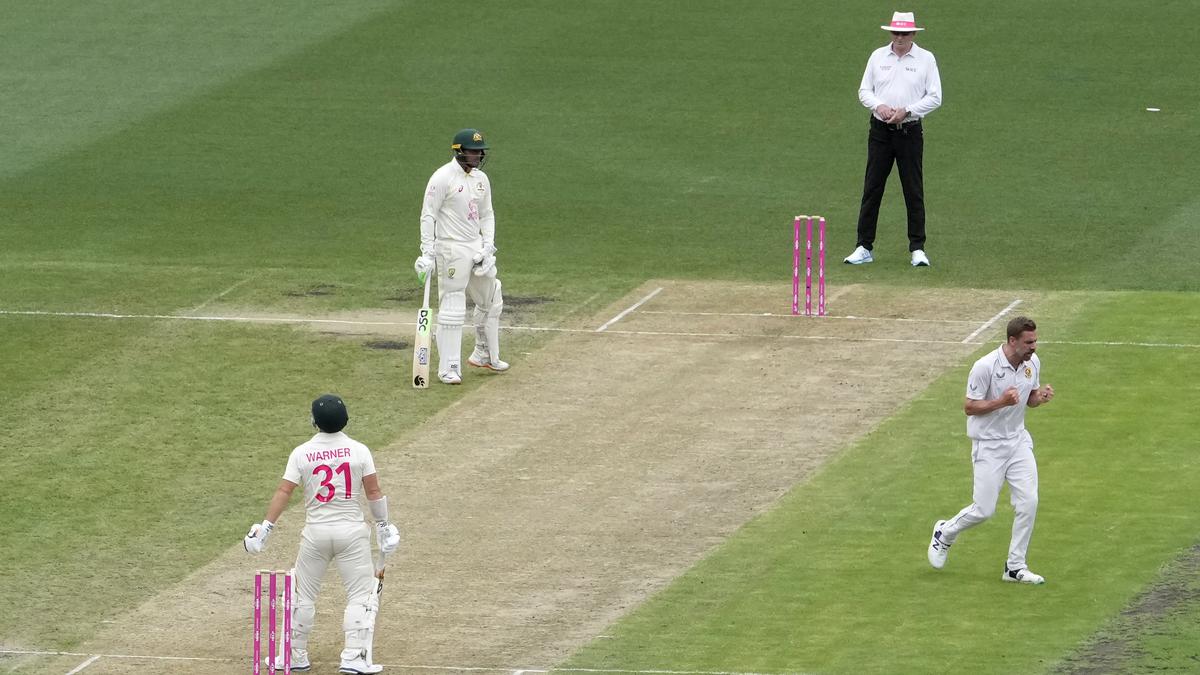 AUS vs SA, 3rd Test Day 1: Nortje’s double strike leaves Australia at 147-2 on rain-hit day