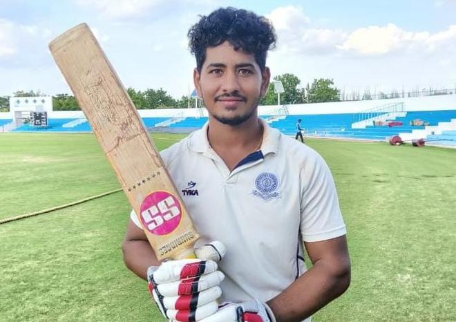 Dhruv Kumar Reddy scored 110 for Kadapa against Kurnool at the ACA South Zone inter-district two-day cricket championship.
