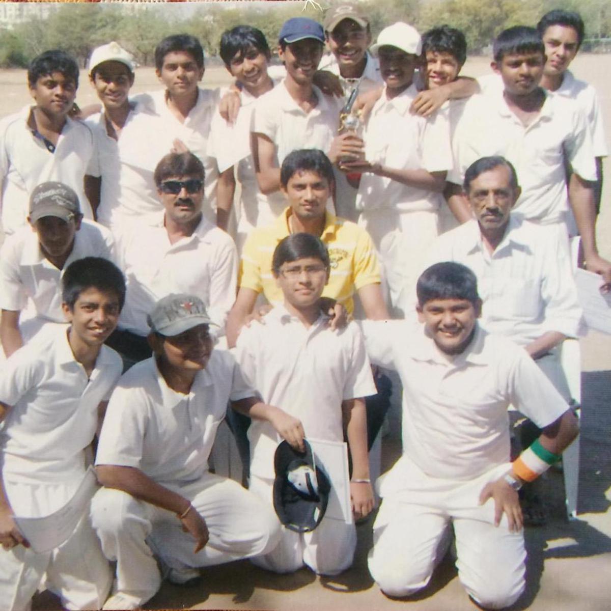 (2nd row, extreme left) A young Jasprit Bumrah also received guidance from former Rajasthan Royals pacer Siddharth Trivedi (in yellow).